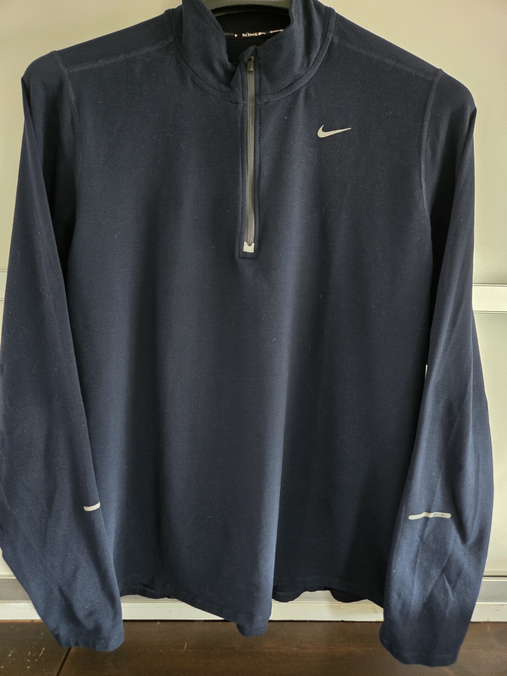 Nike Black Dri-FIT Quarter Zip Long Sleeve Jersey